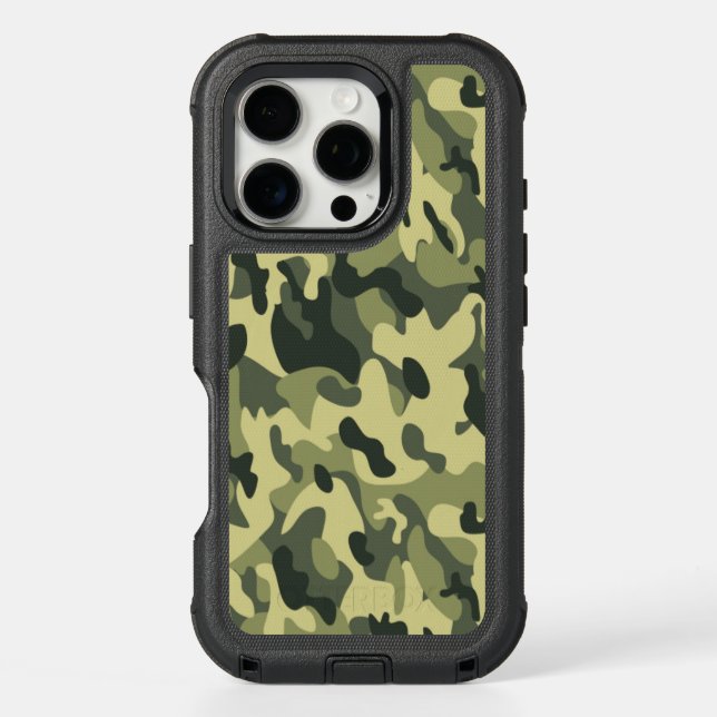 Green Camo Otterbox iPhone Case (Back)