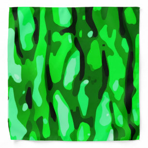 Green Camo Pattern Bandana