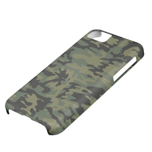 Green camo pattern Case-Mate iPhone case (Bottom)