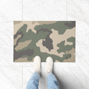 Green Camo Pattern Doormat
