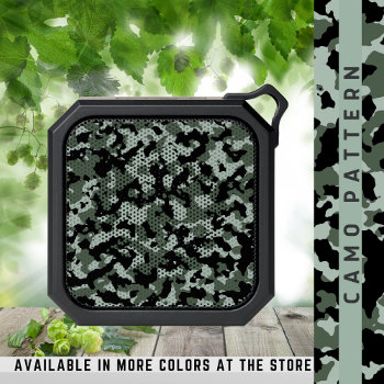 Green Camo Pattern Hunter Camouflage  Bluetooth Speaker by InTrendPatterns at Zazzle