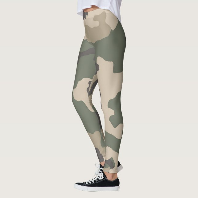 Green Camo Pattern Leggings (Left)
