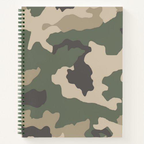 Green Camo Pattern Notebook