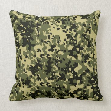 Green Camo Pattern Pillow Green Camo Pattern Pillow