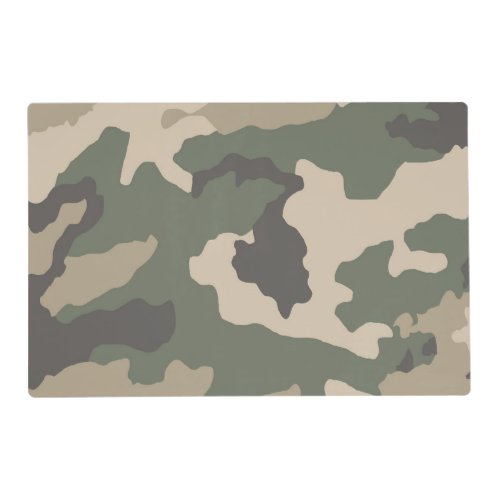 Green Camo Pattern Placemat