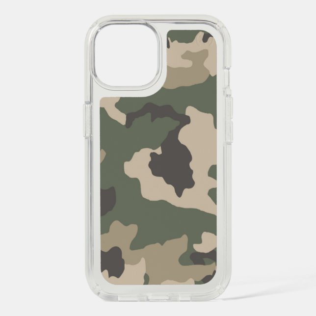 Green Camo Pattern Speck iPhone Case (Front)