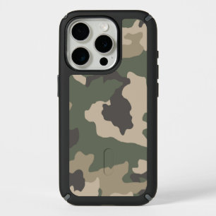 Green Camo Pattern iPhone 15 Pro Case