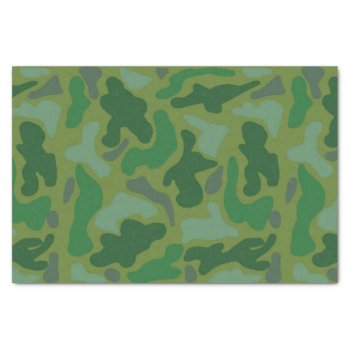 Green Camo Pattern Teen Boy Tissue Paper by PartyPrep at Zazzle