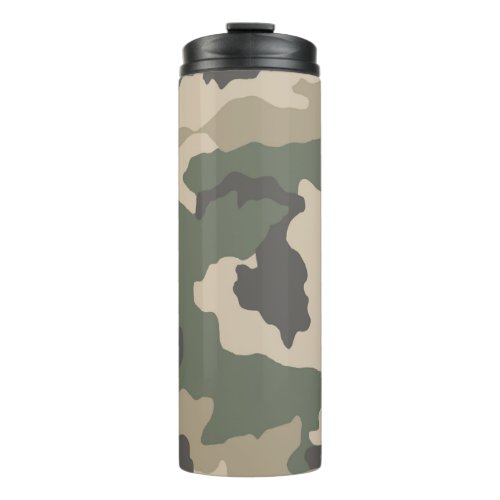 Green Camo Pattern Thermal Tumbler