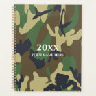 Green Camo Planner Notebook