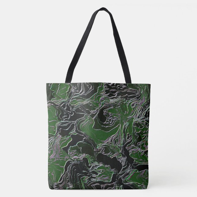 Green Camo Tote Bag (Front)