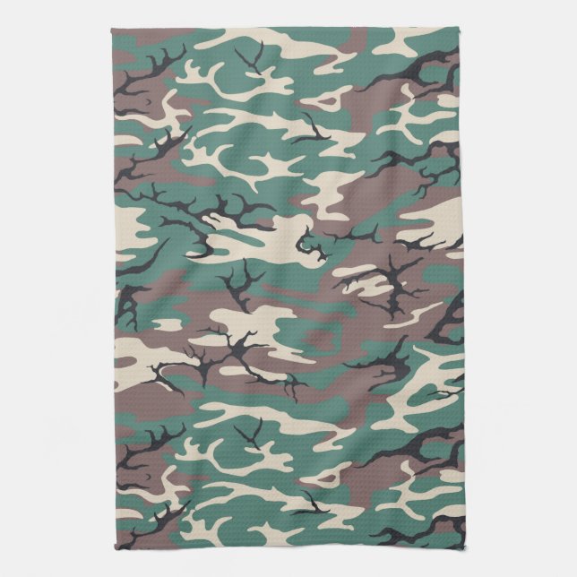 Green Camo Towel (Vertical)