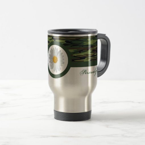 Green Camo Travel Mug Zazzle