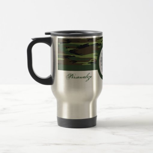 Green Camo Travel Mug Zazzle