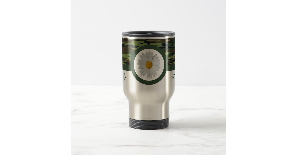 Green Camo Travel Mug Zazzle