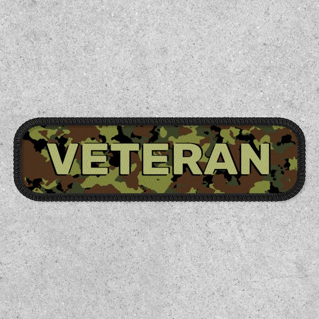 Green Camo Veteran Patch (Front)