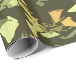 Green Camouflage All Occasions Wrapping Paper