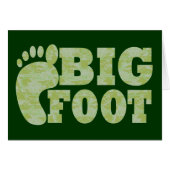 Green camouflage Bigfoot text (Front Horizontal)
