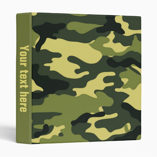 Green camouflage | Binder (Front/Spine)