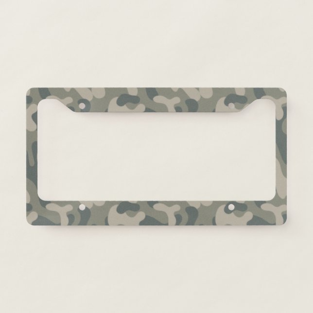 Green Camouflage. Camo your License Plate Frame (Front)