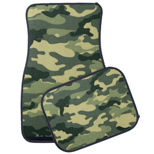 Green Camouflage Car Floor Mat