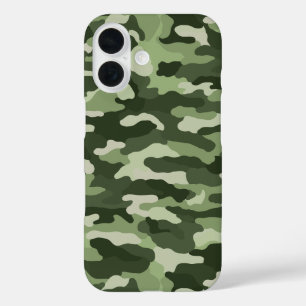 Green Camouflage iPhone 16 Case