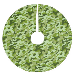 Green Camouflage - Christmas Tree Skirt