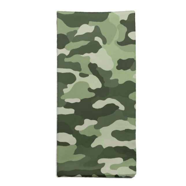 Green Camouflage Cloth Napkin (Folded)