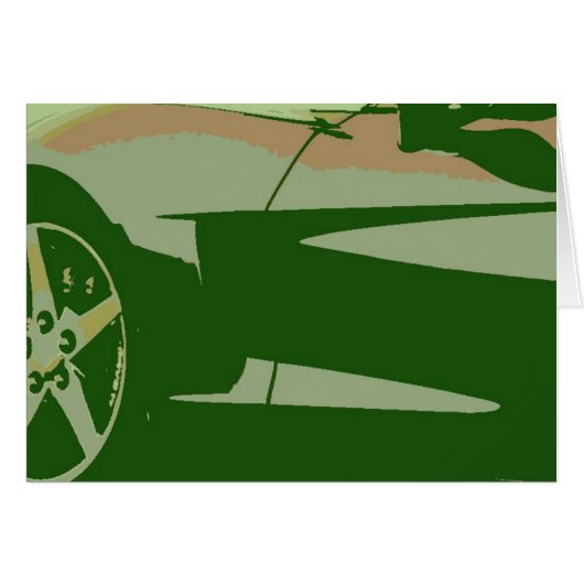 Green Camouflage Corvette (Front Horizontal)