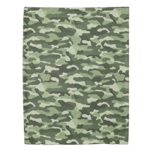 Green Camouflage Duvet Cover