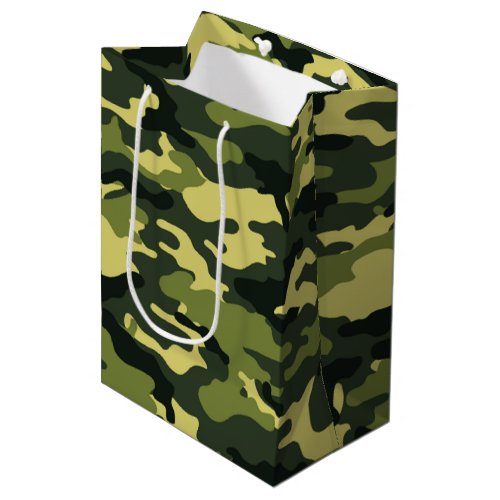 Green camouflage Gift Bag