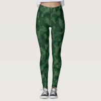 Green camouflage leggings