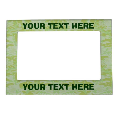 Green camouflage magnetic frame