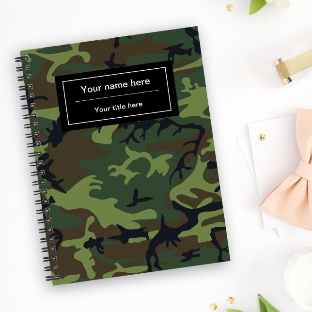 Green Camouflage, Military, Army Notebook (Creator Uploaded)