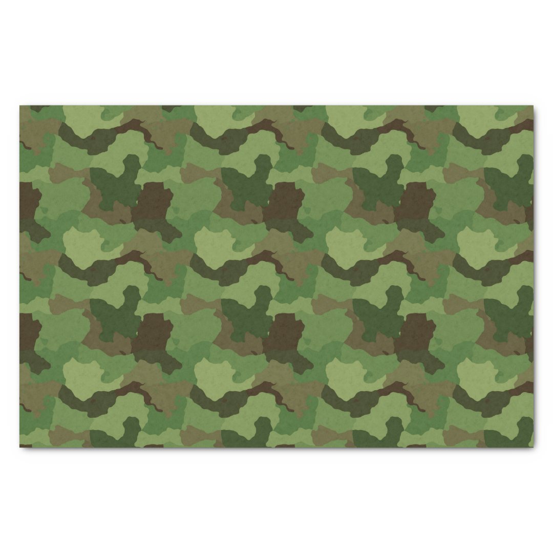 Green Camouflage/Military Camo Tissue Paper | Zazzle