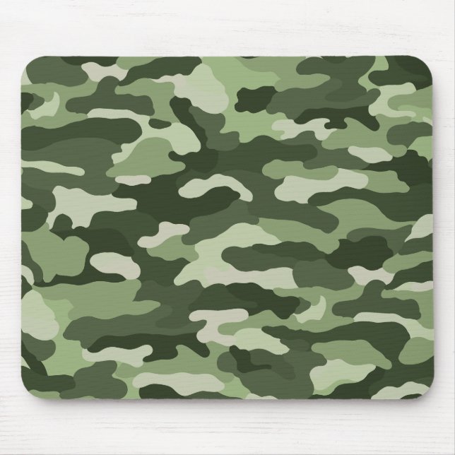 Green Camouflage Mouse Pad (Front)