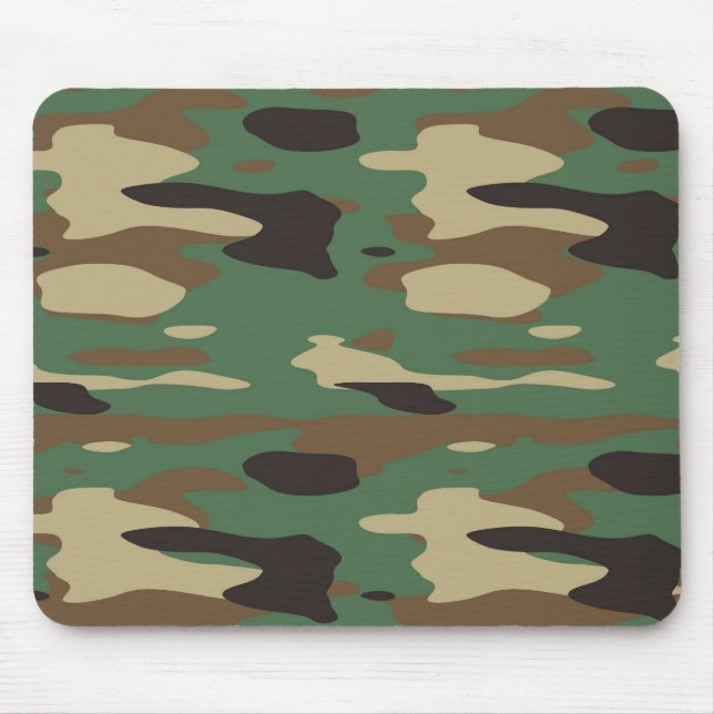 Green Camouflage Mousepad (Front)