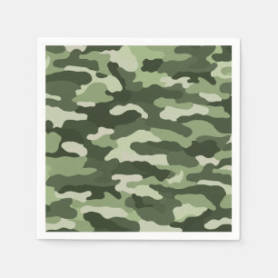 Green Camouflage Napkins