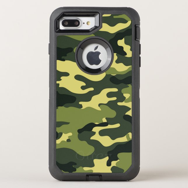 Green Camouflage OtterBox iPhone 7 Plus Case (Back)