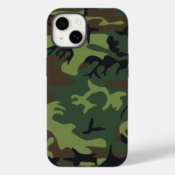 Green Camouflage Pattern Case-mate Iphone 14 Case by MissMatching at Zazzle