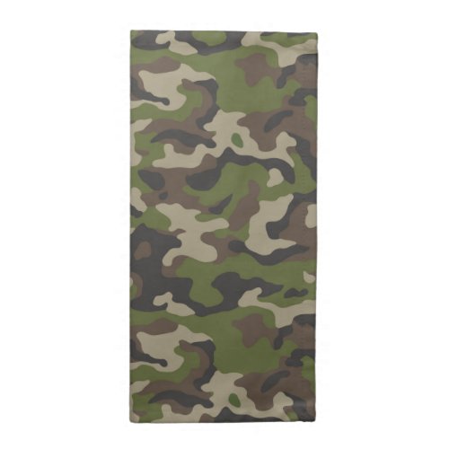 Green Camouflage Pattern Cloth Napkin