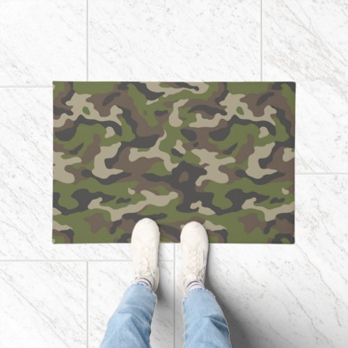 Green Camouflage Pattern Doormat