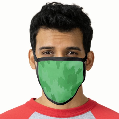 Green Camouflage Pattern Face Mask