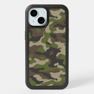Green Camouflage Pattern iPhone 15 Case