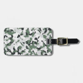 Camouflage Pattern Monogram Luggage Tag