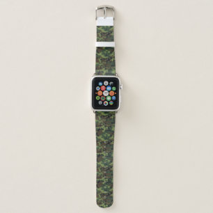 Green Camouflage Pattern, Military Pattern, Army Apple Watch Band