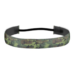 Green Camouflage Pattern, Military Pattern, Army Athletic Headband
