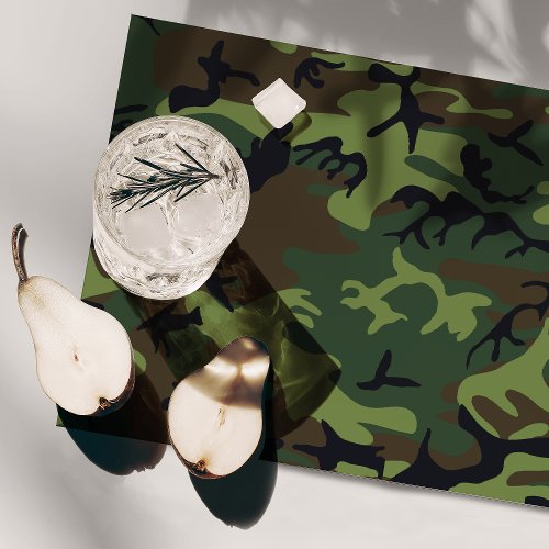 Green Camouflage Pattern Military Pattern Army Cloth Placemat