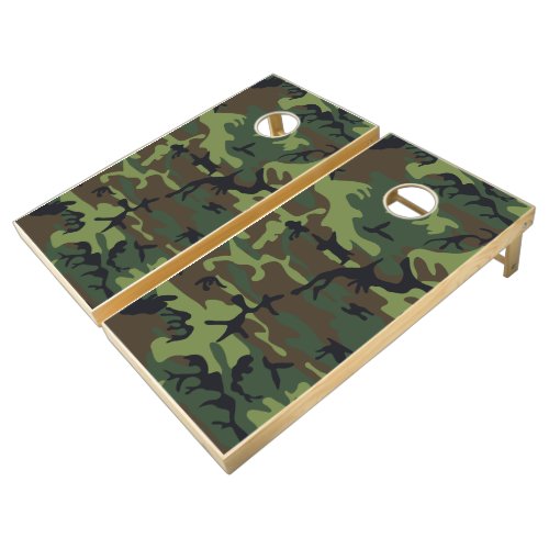 Green Camouflage Pattern Military Pattern Army Cornhole Set