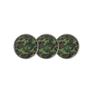 Green Camouflage Pattern, Military Pattern, Army Golf Ball Marker